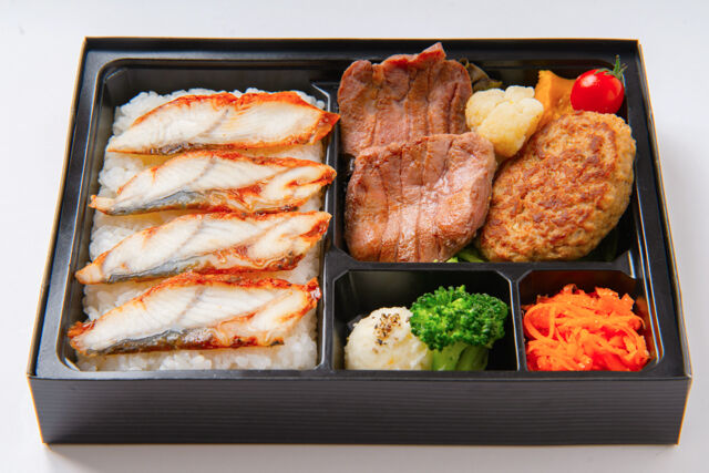【夏季限定】うなぎ飯と牛たん・ハンバーグ弁当