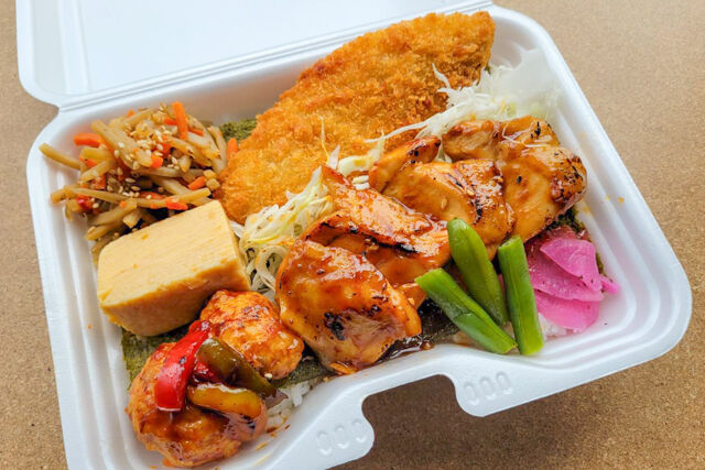 養鶏海苔弁 地鶏の照り焼き