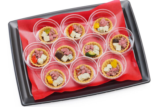 ローストビーフとブルーチーズのタルトレット