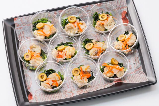 ホタテのマリネとアンチョビオリーブ