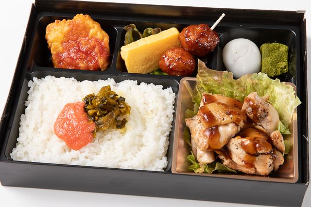 特製チキングリルと明太高菜ご飯の贅沢御膳