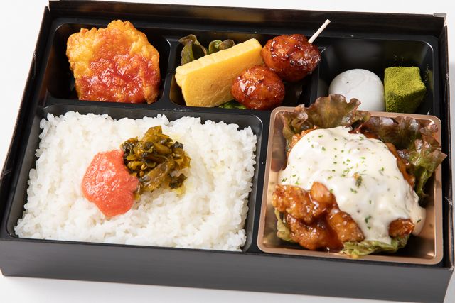 特製チキン南蛮と明太高菜ご飯の贅沢御膳