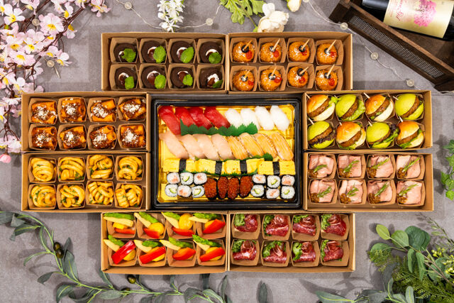 【コース】オードブル新スタンダードプラン（寿司付き）※14時以降よりお届け可能