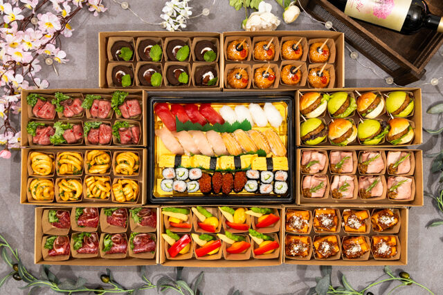 【コース】オードブル新スーペリアプラン（寿司付き）※14時以降よりお届け可能