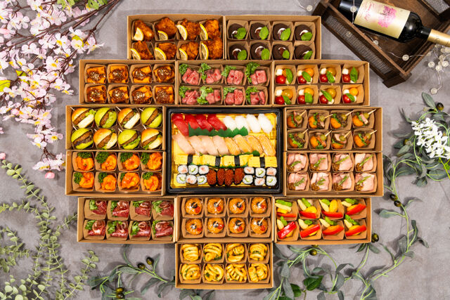 【コース】オードブル新プラチナプラン（寿司付き）※14時以降よりお届け可能