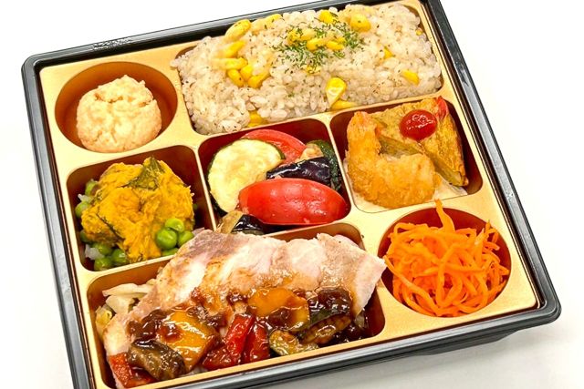夏のプティコース弁当 豚ロースのステーキ