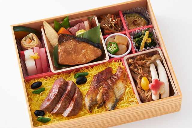 日本橋“運ざかり”御膳 やわらかステーキ＆うなぎの蒲焼ご飯