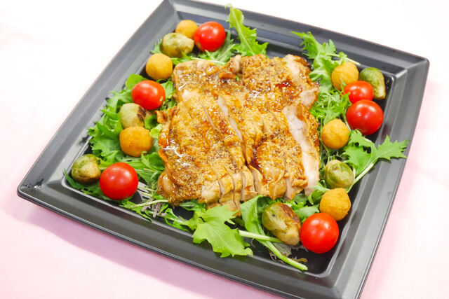 てりやきチキンハニーマスタードソース掛け