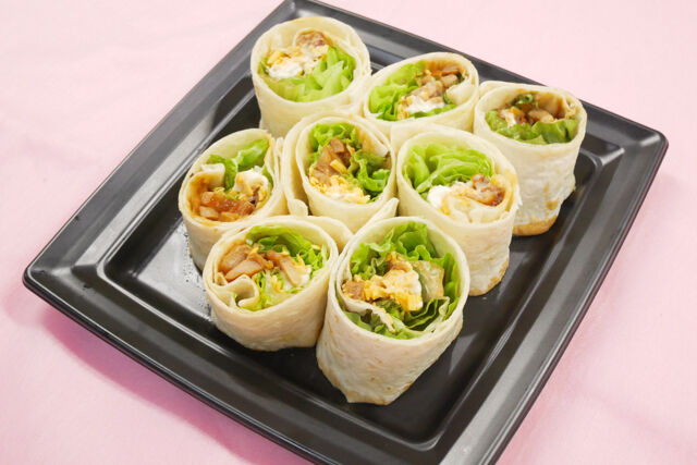 照り焼きチキンマヨのトルティーヤ