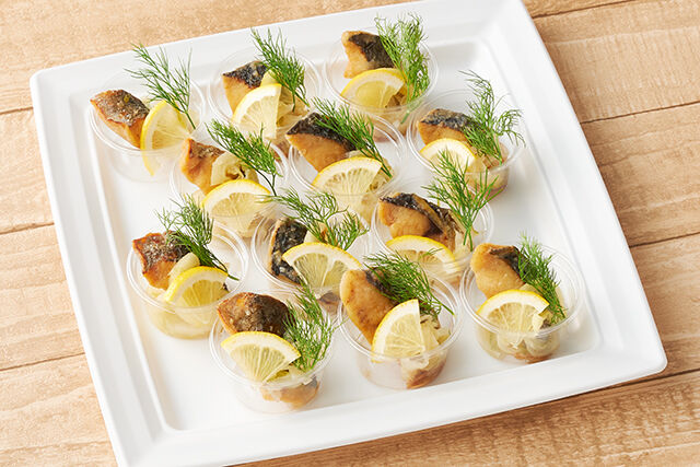 レモン香る魚介のエスカベッシュ