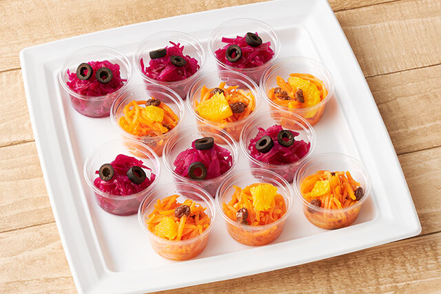 【前菜MIX】紫キャベツの酢漬け＆キャロットラぺ