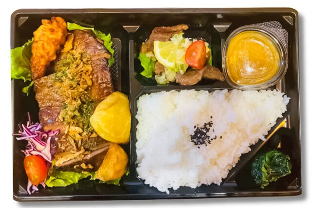 サーロインステーキ＆牛たん弁当