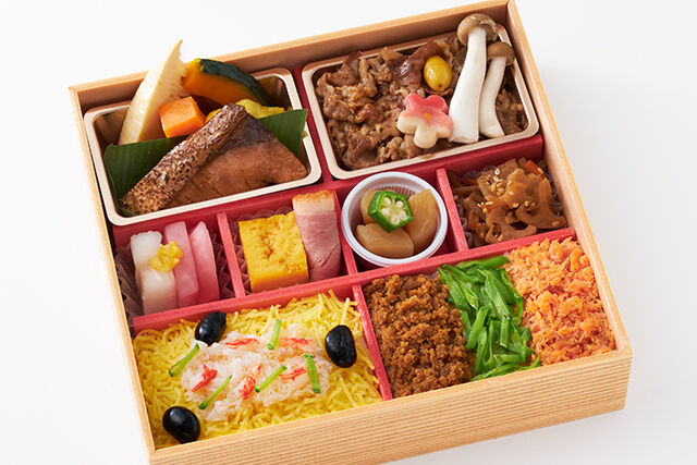 日本橋“運ざかり”御膳 かにちらしと箱寿司風ご飯