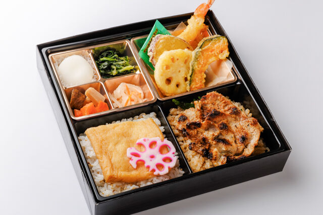 厳選豚のみそ焼きと天ぷらと出汁の幕の内御膳