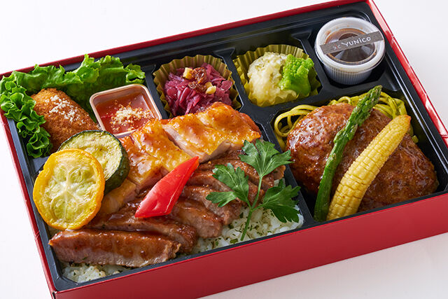 【北新地イタリアンBOX】ステーキ＆チキンロースト＆ハンバーグ～シャリアピンソース～