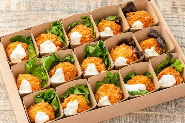 ホタテフライタルタル仕立て