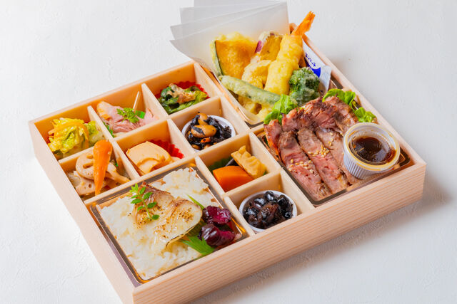 ステーキと天ぷらの鯛めし極上錦御膳
