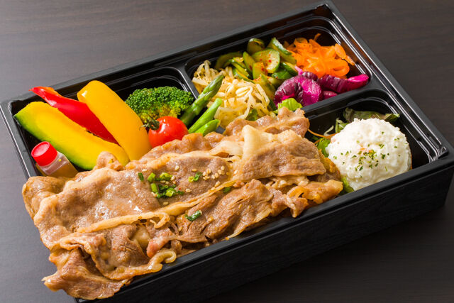 はみ出る国産牛リブロース＆牛カルビ焼肉弁当【No.5】