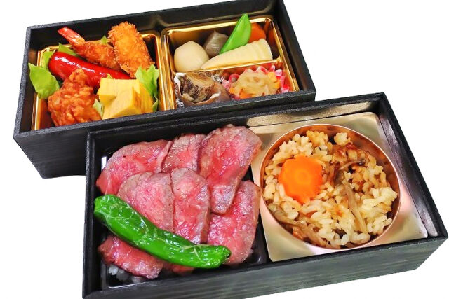 季節の炊込みご飯×国産牛ローストビーフ弁当