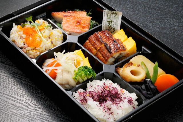 鰻かば焼きと金目鯛の西京焼き御膳