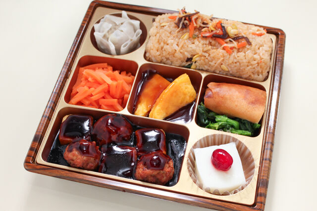 【寿】茶荼味特製黒酢肉団子［中華風まぜご飯］