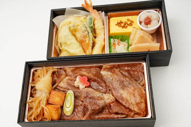 黒毛和牛すき焼き重『彩（いろどり）』