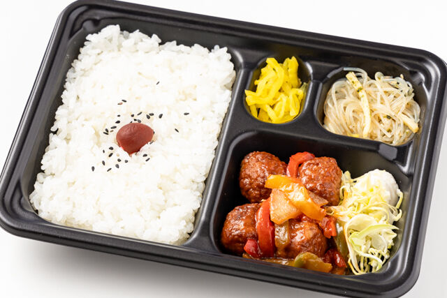 肉団子甘酢炒め弁当