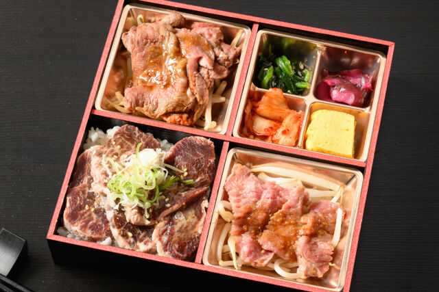 牛サガリの豪華3種肉御膳