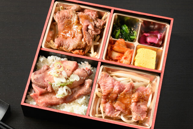 牛タンの豪華3種肉御膳