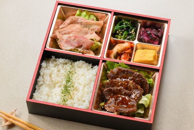 牛カルビとサガリの焼肉御膳