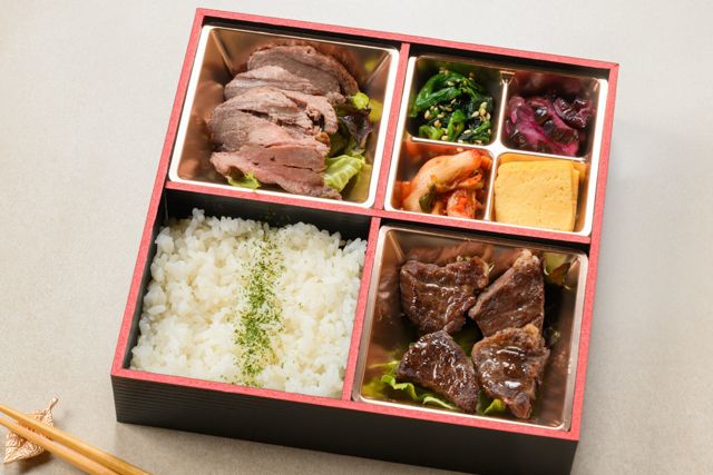 牛ヒレとサイコロサガリの焼肉御膳