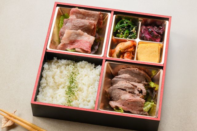 白老牛とサガリの焼肉御膳