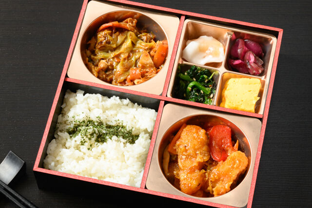 酢豚と回鍋肉弁当