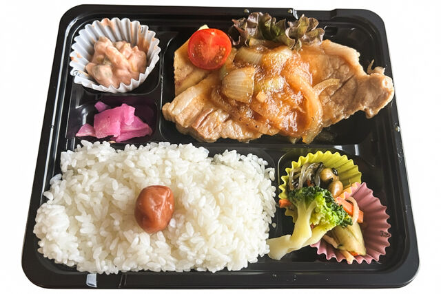 香ばしい生姜の香りが食欲をそそる、やわらか豚肉の定番弁当