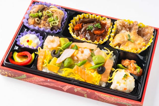 豚ヒレ肉のデミソース洋風ちらし御膳