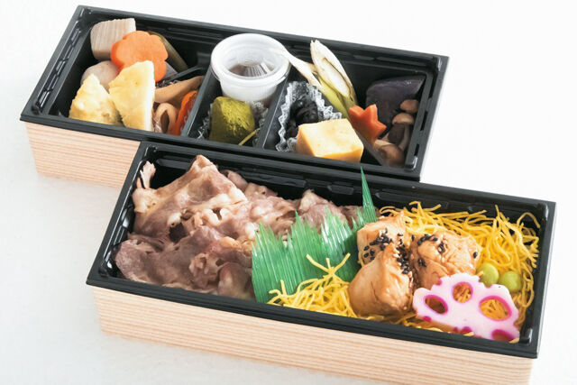 牛焼きしゃぶと鶏の照り焼き弁当