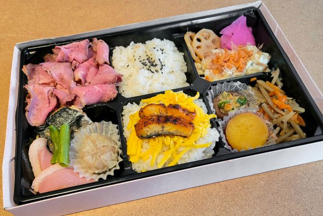 よこはま雅膳（寿）和牛ローストビーフと鰻御飯