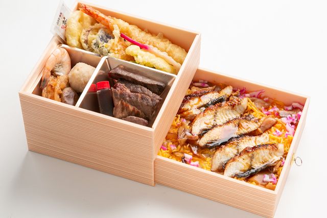 黒毛和牛ステーキ＆鰻ちらし御膳