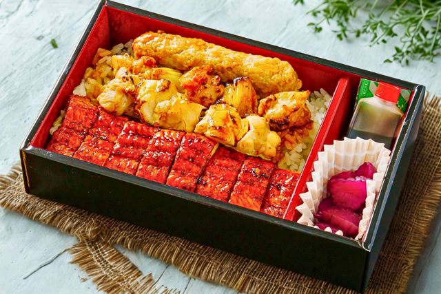 鰻と焼き鳥弁当