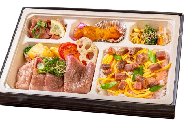 牛ちらし寿司と和牛コウネ焼肉弁当