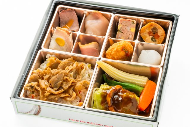 ポークジンジャーとロールキャベツ弁当