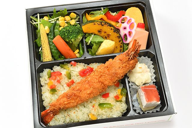 10種野菜のジャンボエビフライ弁当