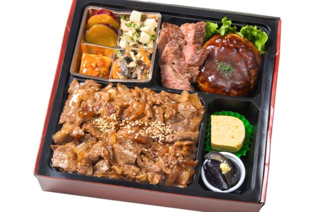 厳選 焼肉重＆ステーキ＆ハンバーグ御膳