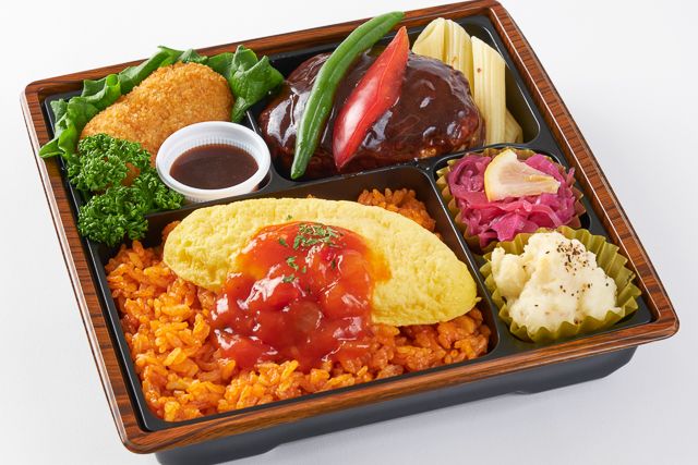ふわとろオムライス ＆ 濃厚デミグラスハンバーグ