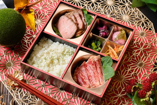 ローストビーフとサーロインの2種御膳