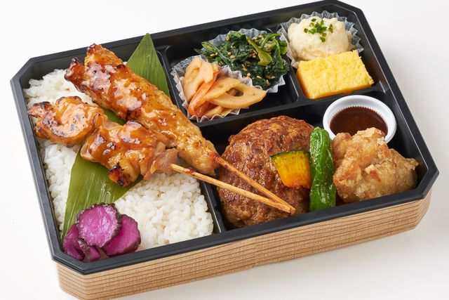 珀 -旨味ハンバーグと2種の焼き鳥 選べるソース-