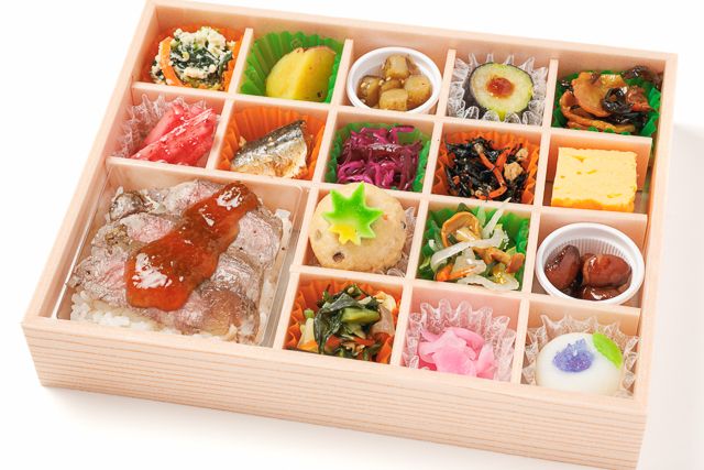 【熨斗対応可】牛ロースステーキの十六彩折詰