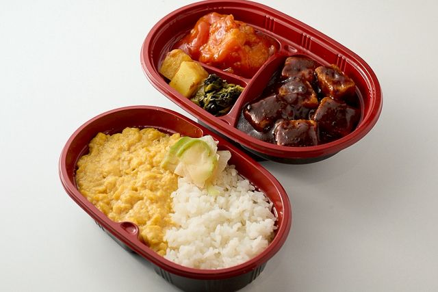 金久右衛門特製〜二色中華〜エビチリ×麻婆豆腐