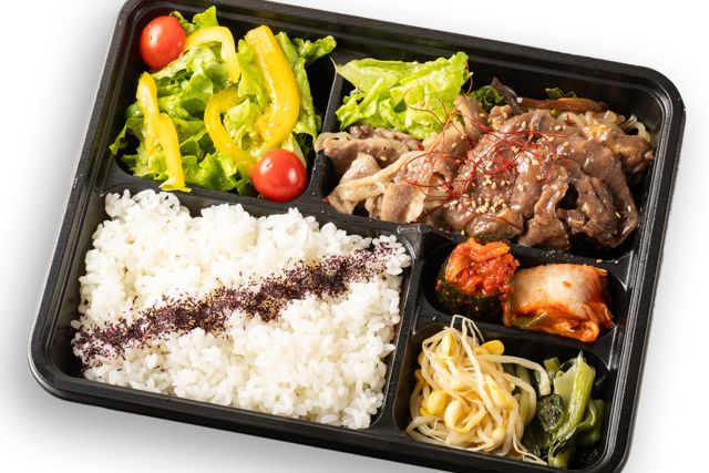 やわらかハラミ＆やわらかカルビの合盛り御膳（京風焼肉タレ）