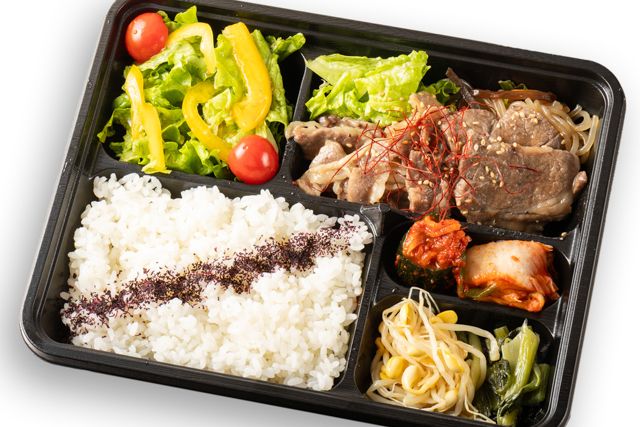 国産和牛カルビ＆やわらかカルビの合盛り御膳（京風焼肉タレ）